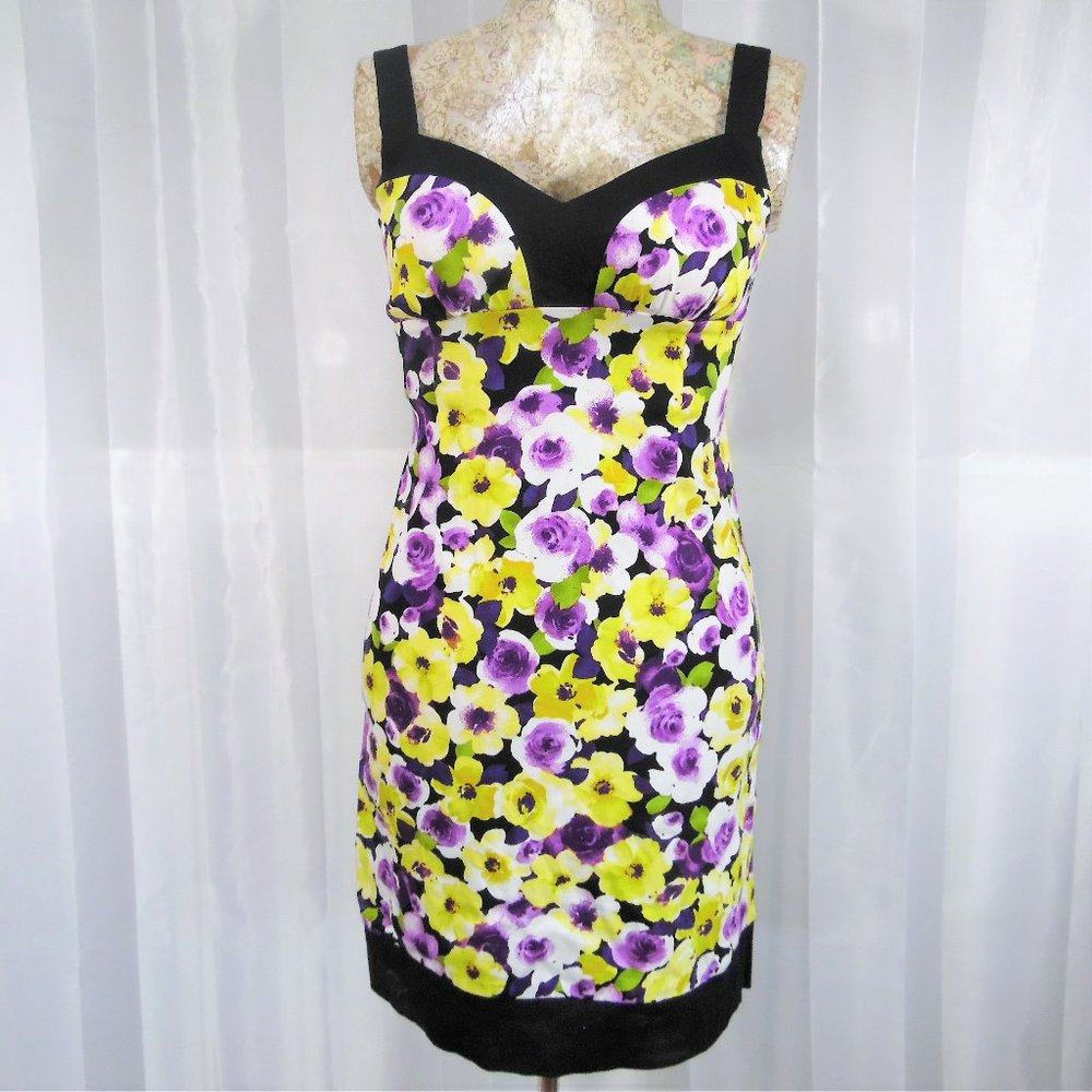 B. Smart Floral Sheath Dress